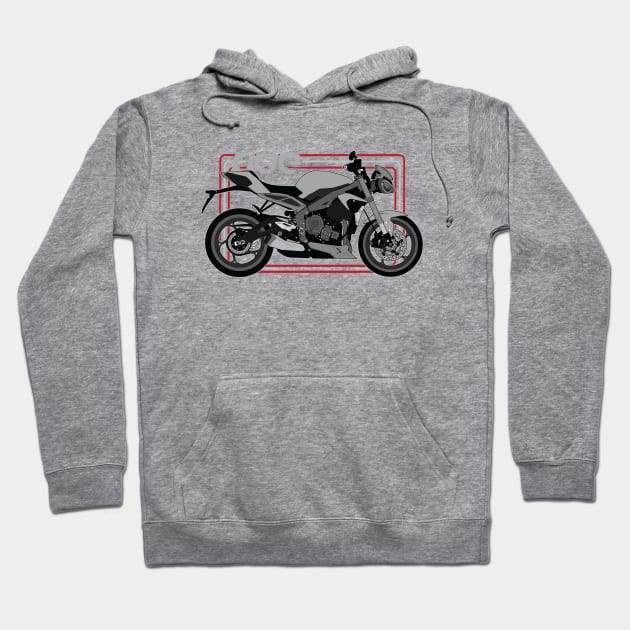 Ride street triple rs bwc Hoodie by NighOnJoy